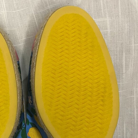 Cole Haan Women's Cloudfeel Espadrilles Slingback Azure Lemon Print Size 9.5 - Picture 7 of 12